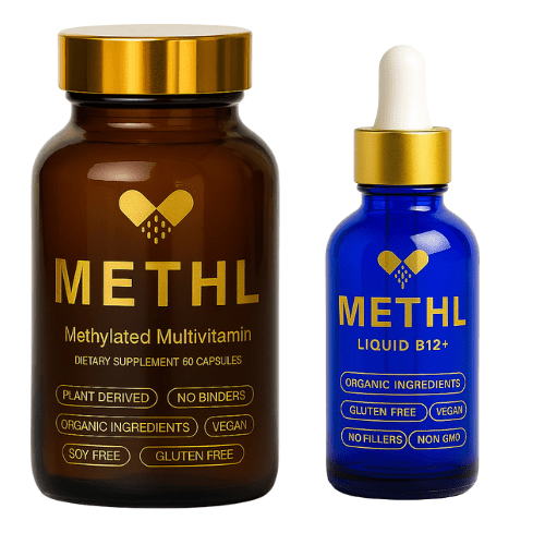 METHL'S Methylated Multivitamin and Liquid B Complex Bundle