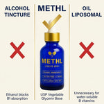 Methylated B Complex Liquid Drops with TMG | MTHFR Support | METHL multivitamin METHL Only Multivitamins