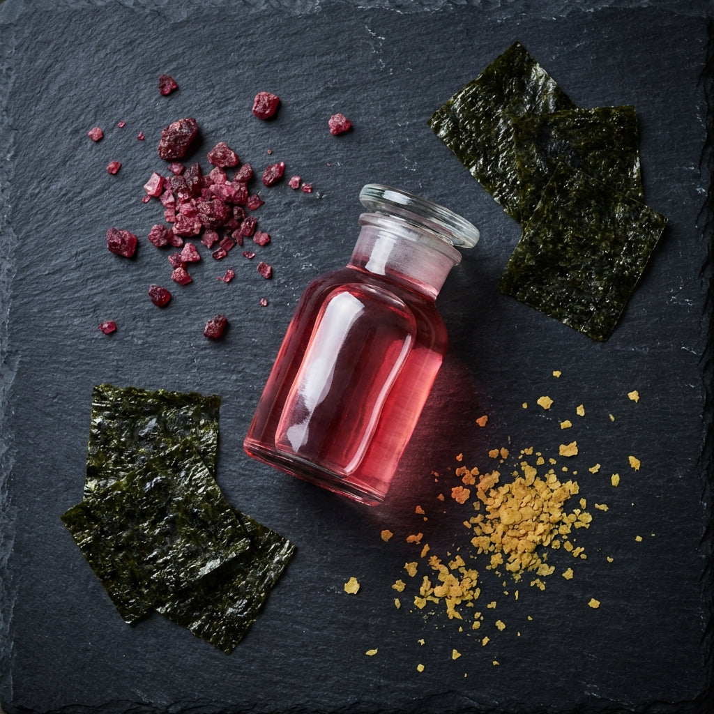 Methylcobalamin Active B12 — pink liquid vial with nori and nutritional yeast — METHL Water-Based B Complex