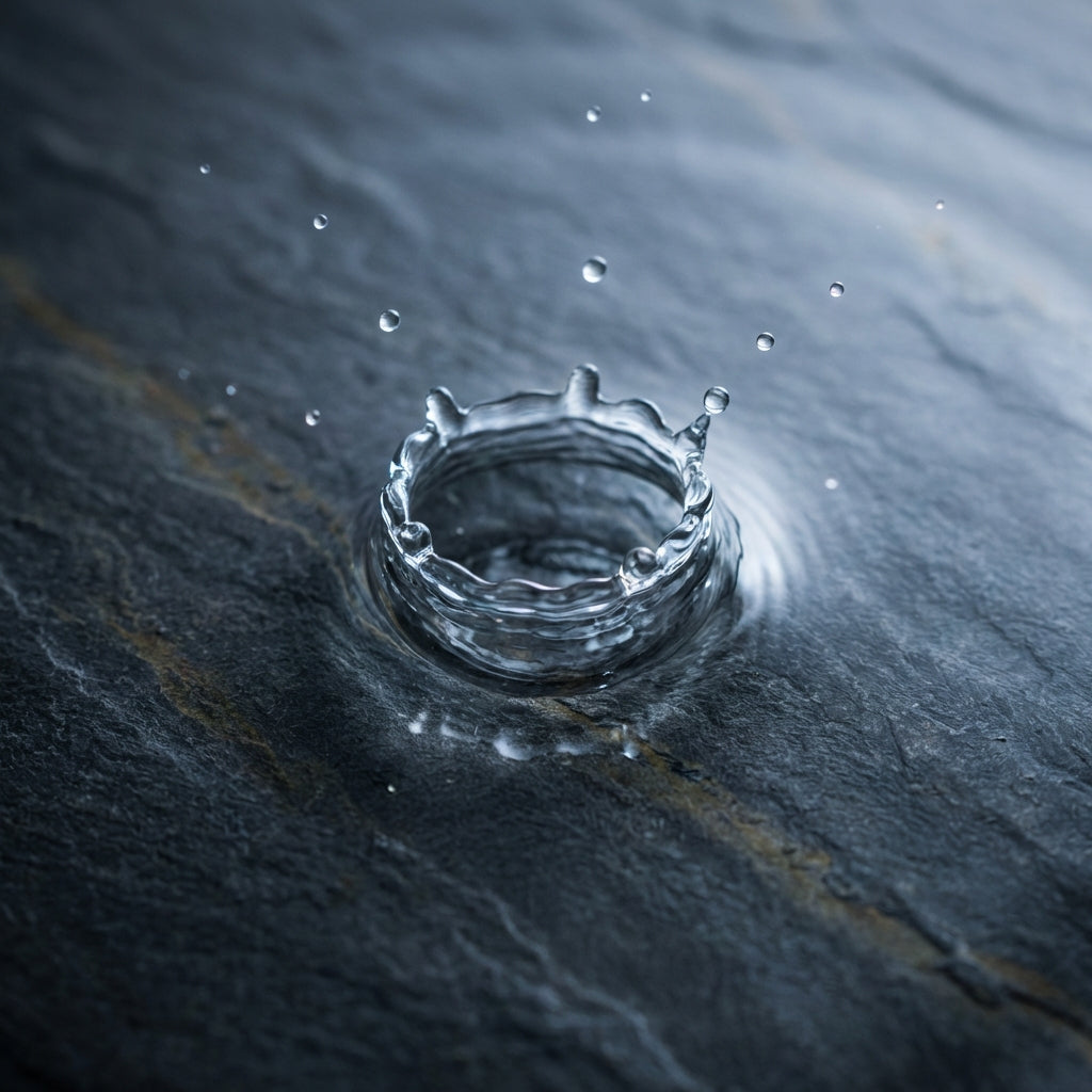 Water-Based Delivery — crystal clear water droplet crown splash — METHL Water-Based B Complex