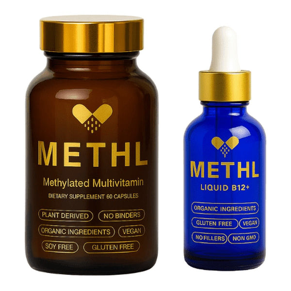 METHL'S Methylated Multivitamin and Liquid B Complex Bundle