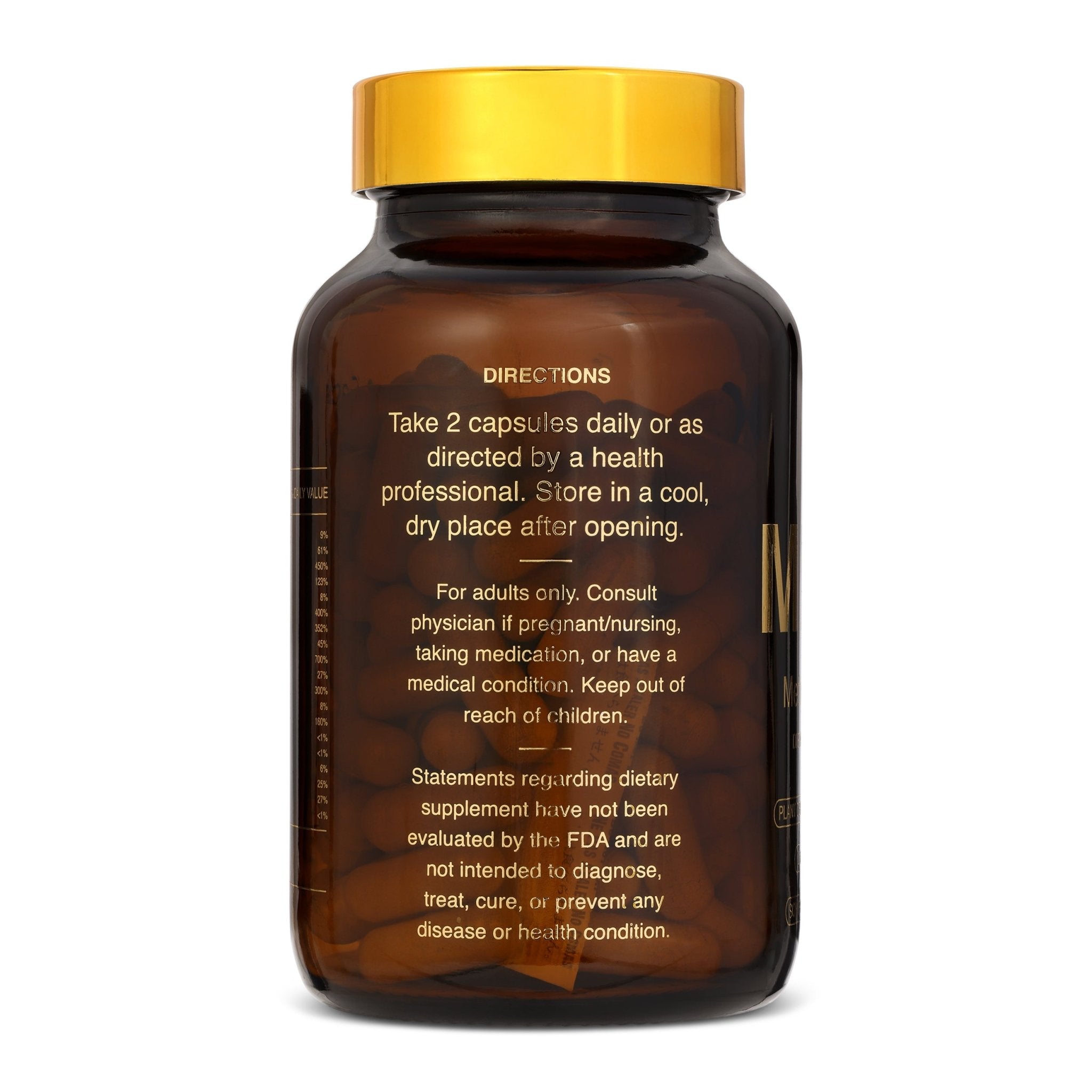 METHL methylated multivitamin ingredients list featuring 5-MTHF active methylfolate and methylcobalamin B12