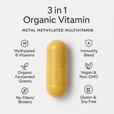 METHL Only Multivitamin methylated multivitamin for MTHFR gene mutation support - pharmacy grade formula
