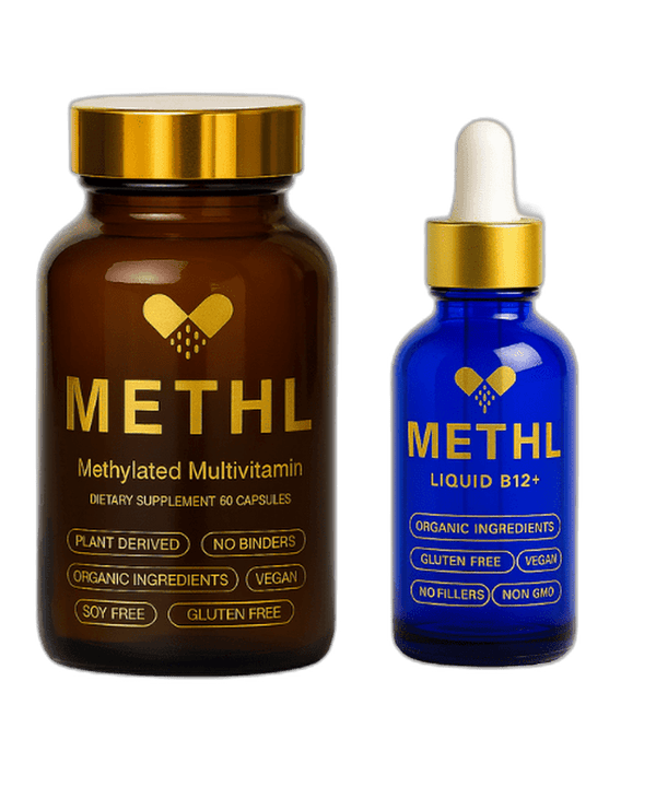 METHL'S Methylated Multivitamin and Liquid B Complex Bundle